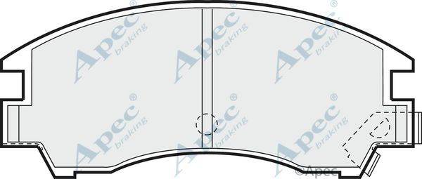 APEC BRAKING Bremžu uzliku kompl., Disku bremzes PAD481